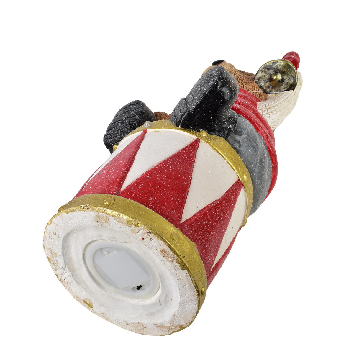 WEIHNACHTSFIGUR SANTA LILA Mehrfarbig LED - Rot, Keramik (24/53/27cm) - Mondex