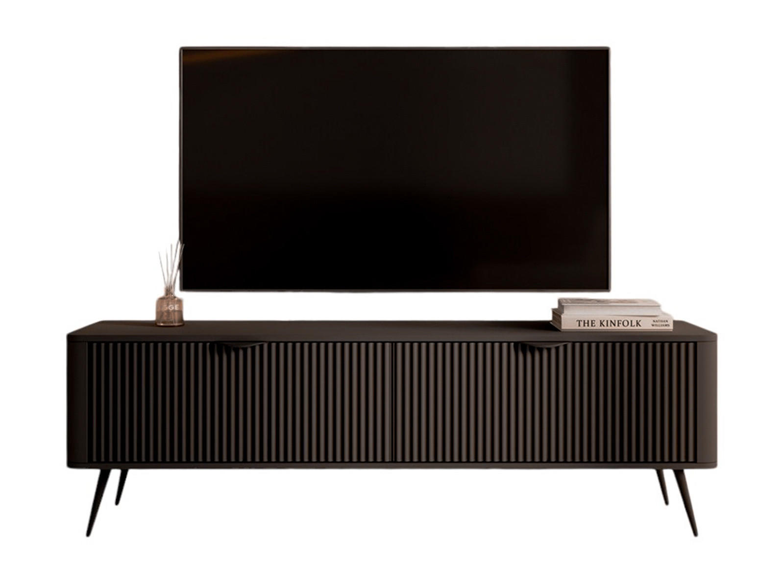 Compleo24 TV-SCHRANK Schwarz 163cm × 38cm × 51cm