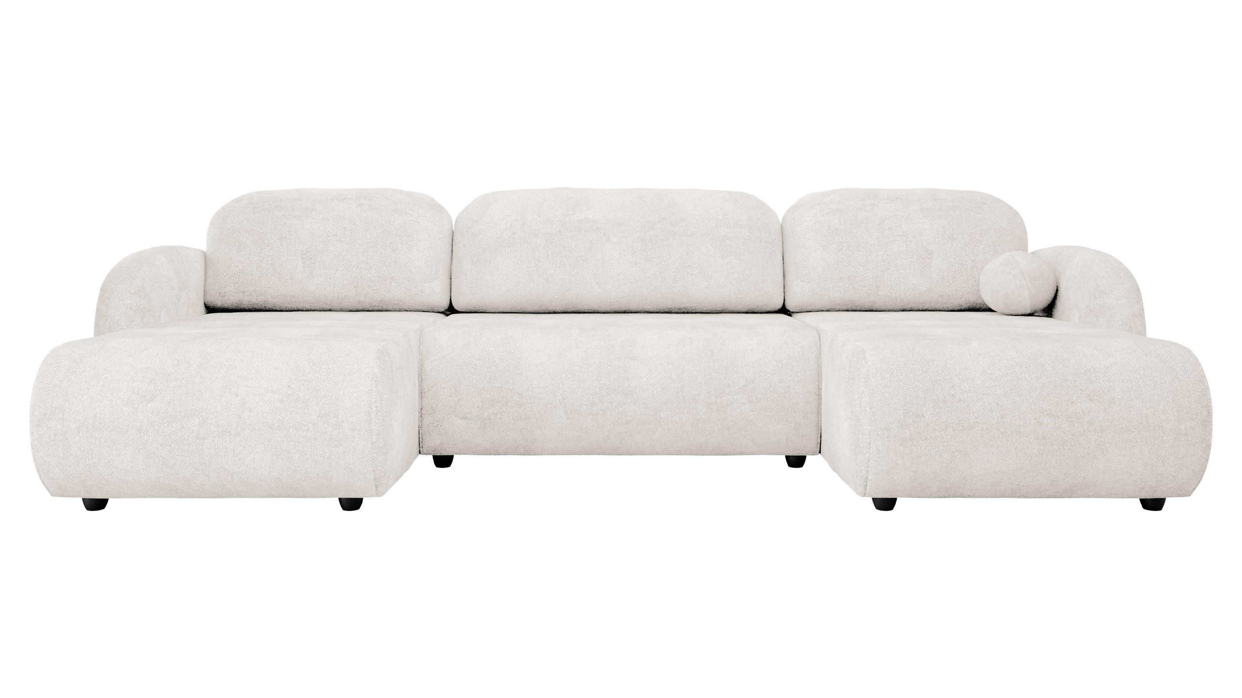 Mirjan24 Wohnlandschaft Creme 318x88x160 cm