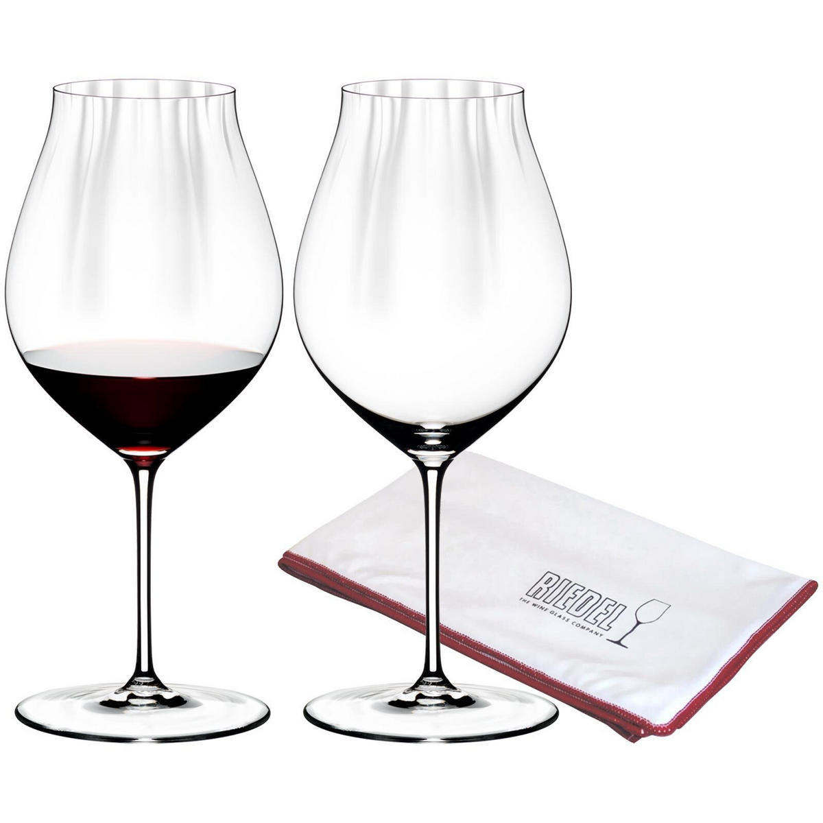 PINOT NOIR GLÄSER INKL. POLIERTUCH Performance transparent 830 ml 2er Set - Transparent, Glas (0.83L) - Riedel