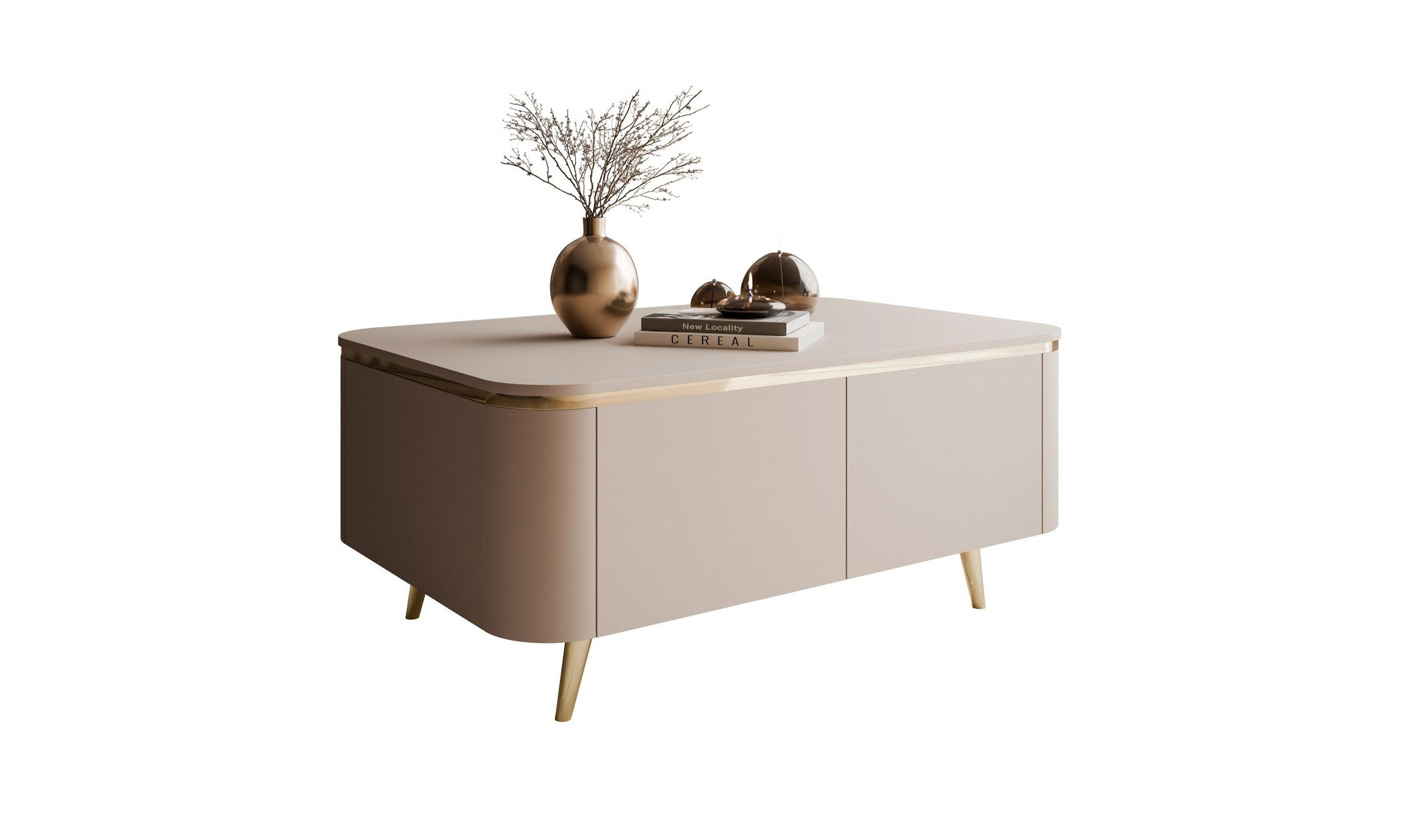 Lookway Couchtisch Kaschmir 90x41x60 cm