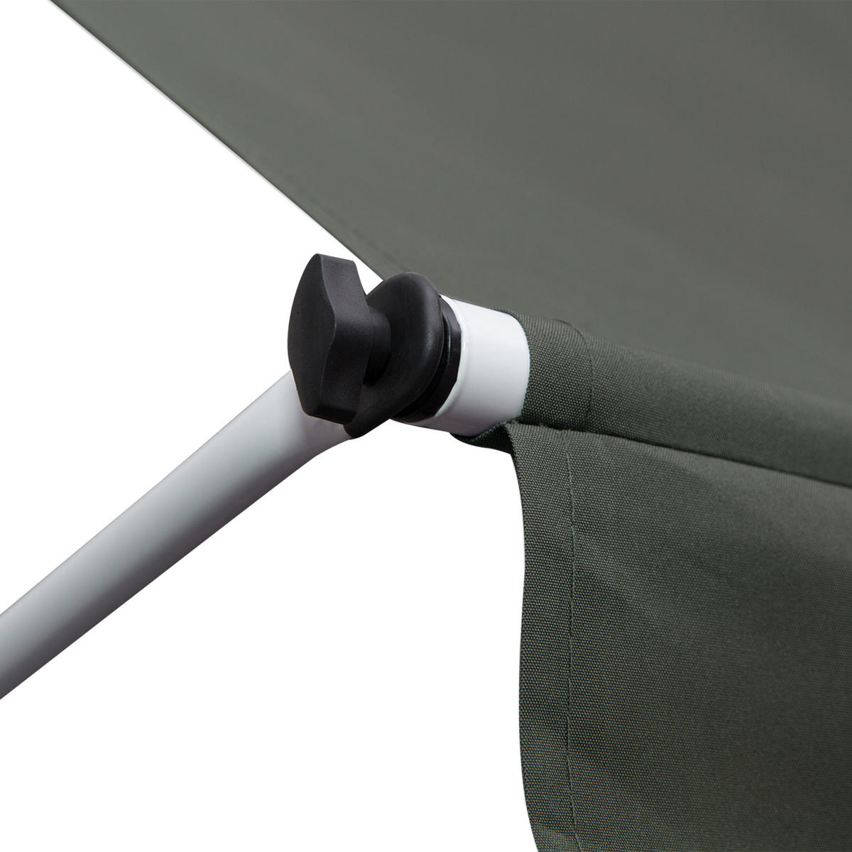 MARKISE, Grün+Weiß, Aluminium, Stahl, Polyester - Grau, Metall (150/280/300cm) - Outsunny