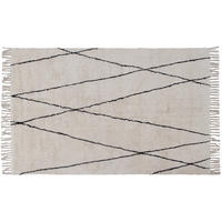 BERBER-TEPPICH Baumwolle Ecru 160x230 cm HODNA - Weiß, Textil (160/230cm) - Miliboo