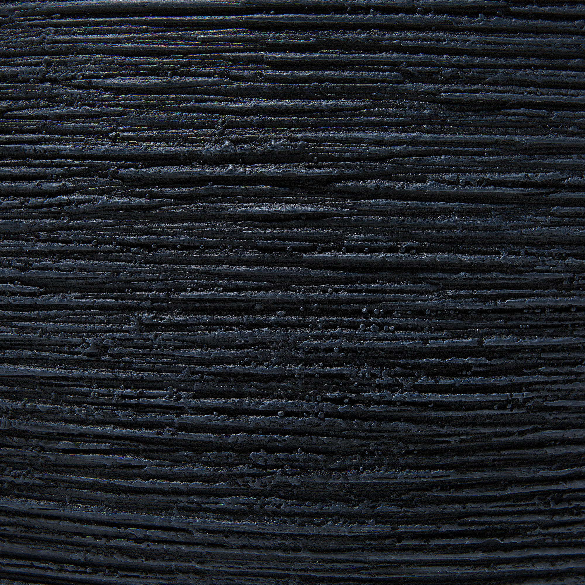 BLUMENTOPF schwarz rund 50/50/39 cm Zakros - Schwarz, Naturmaterialien (39cm) - Beliani