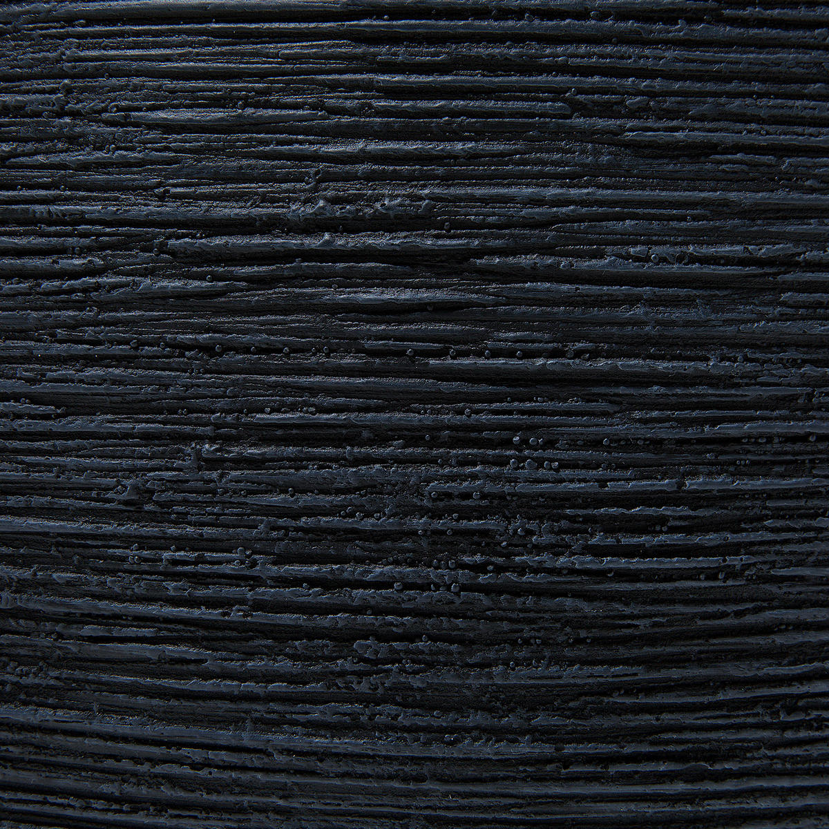 BLUMENTOPF schwarz rund 50/50/39 cm Zakros - Schwarz, Naturmaterialen (39cm) - Beliani