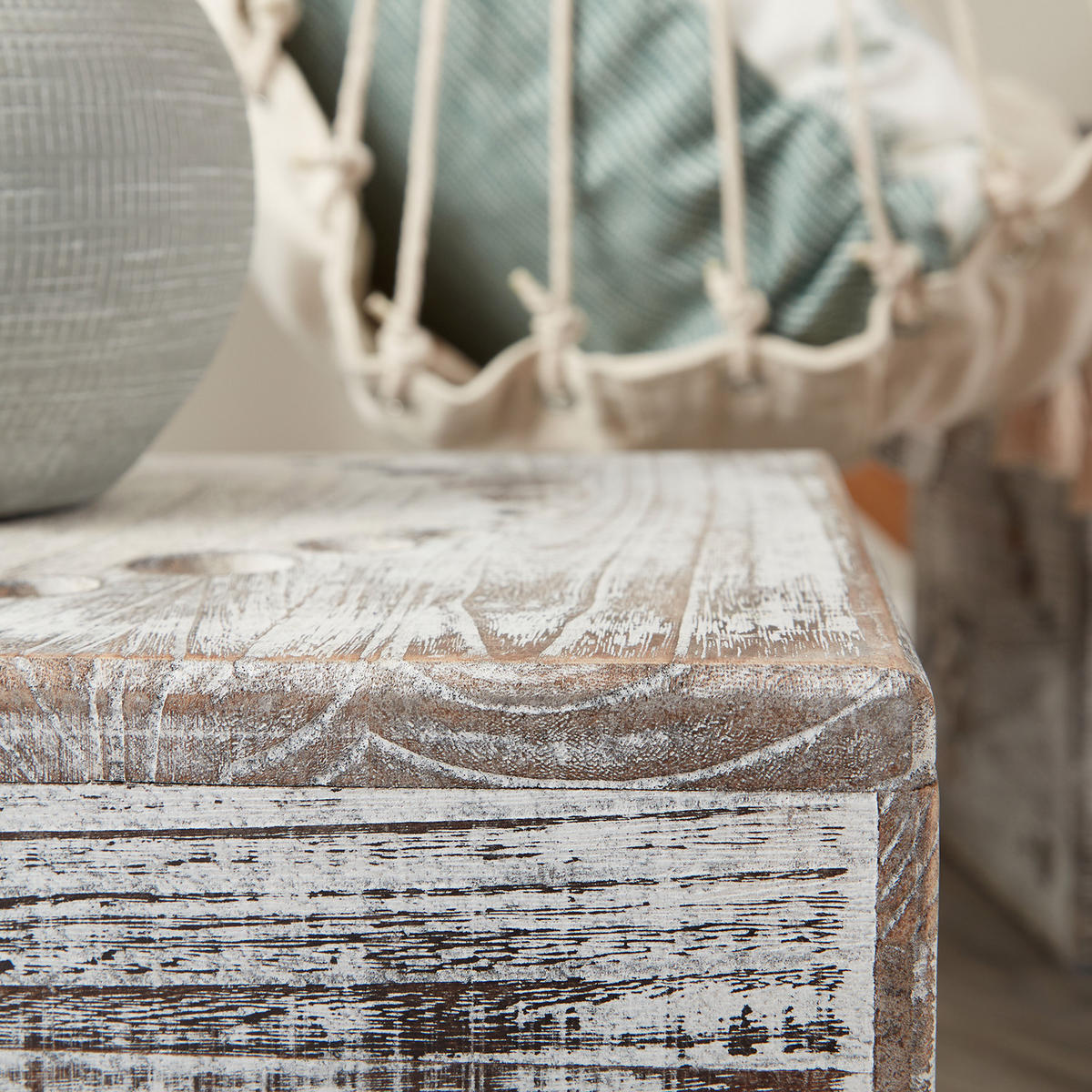 BEISTELLTISCH 2er Set Grau shabby - Grau, Holz (45/45/45cm) - Homestyle4u