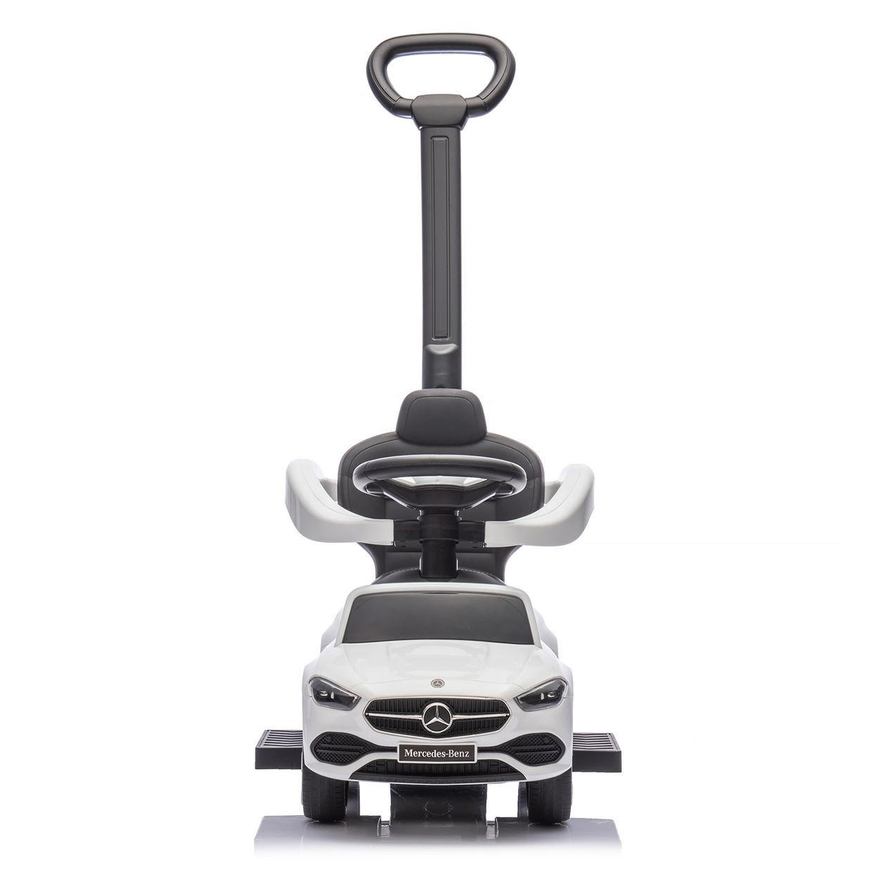 RUTSCHER Mercedes Benz C-Klasse weiß Stauraum Fußstütze Schiebegriff Hupe - Weiß, Kunststoff (84/40/83cm) - Chipolino