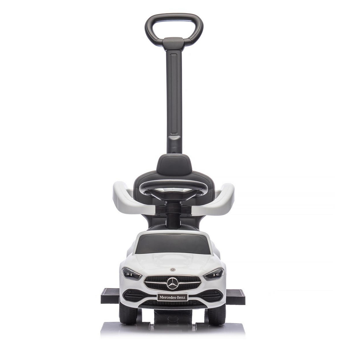 RUTSCHER Mercedes Benz C-Klasse weiß Stauraum Fußstütze Schiebegriff Hupe - Weiß, Kunststoff (84/40/83cm) - Chipolino