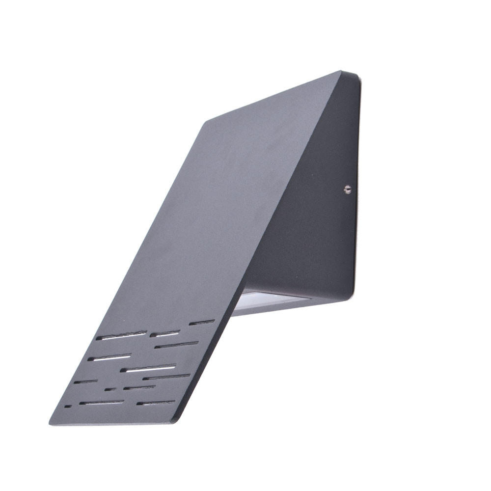 LED AUSSEN-WANDLEUCHTE Aluminium Anthrazit - Anthrazit, Metall (15/20/10.7cm)