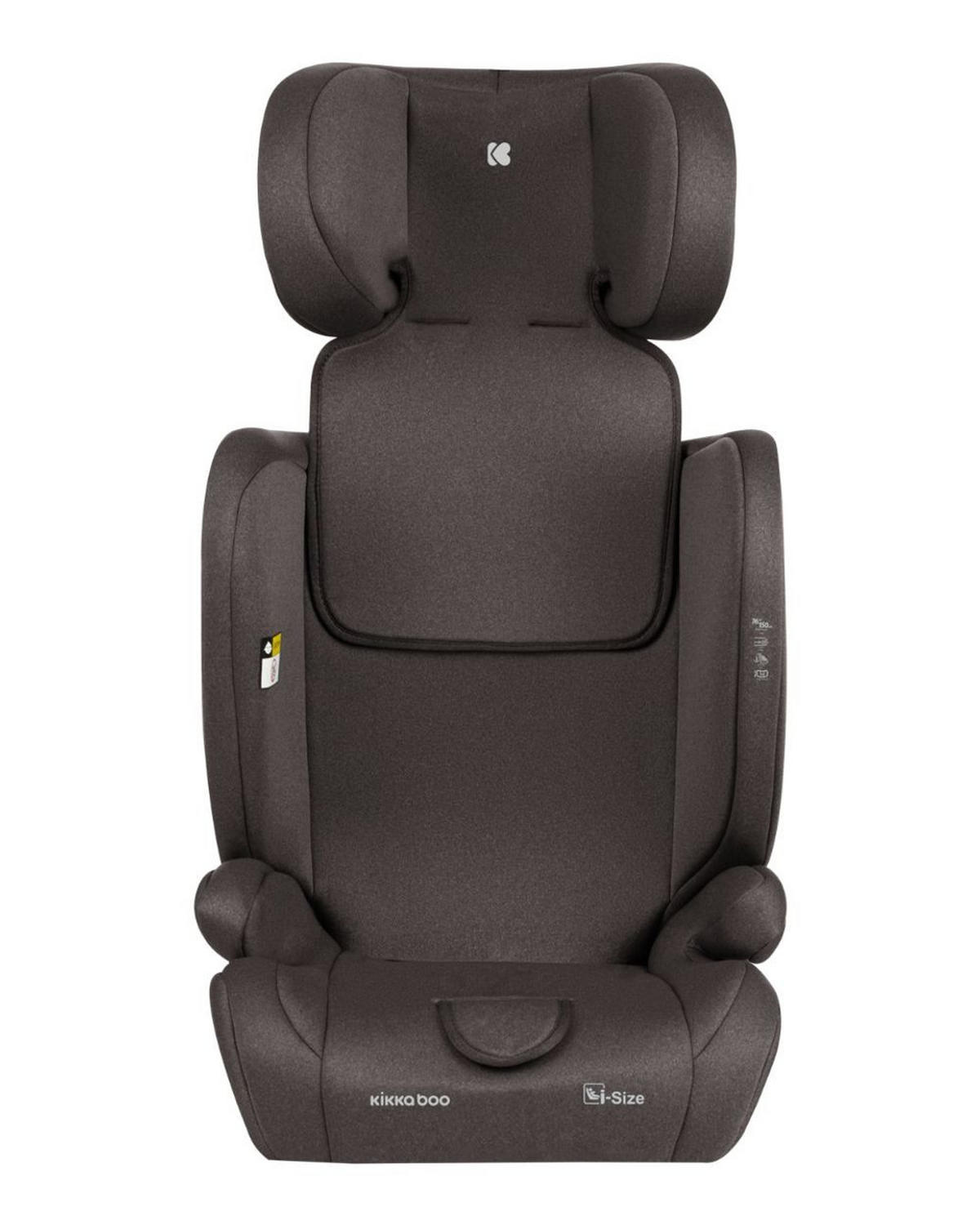 KINDERSITZ i-Cross i-Size Braun (76-150cm) Isofix Top Tether Kopfstütze Gurt - Braun, Kunststoff (40/56/49cm) - Kikka boo