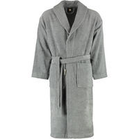 BADEMANTEL UNISEX SCHALKRAGEN SIR & LADY KIESEL - 85 - Grau, Textil (Snull) - Rhomtuft