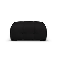 POUF Kendal aus Samt schwarz - Schwarz, Textil (104/45/72cm) - Micadoni
