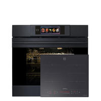 MULTIFUNKTIONS-ELEKTRO-BACKOFEN mit Pyrolyse und Dampfreinigung, 60 cm EH 6347+ KCT 6110 Induktions Kochfeld 60 cm - Grau, Metall (59.4/59.4/57.5cm) - Kaiser Küchengeräte