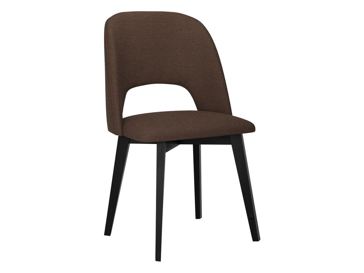 STUHL Monti 4, Holzfarbe: Schwarz - Schwarz/Braun, Holz (48/83/54cm) - MIRJAN24