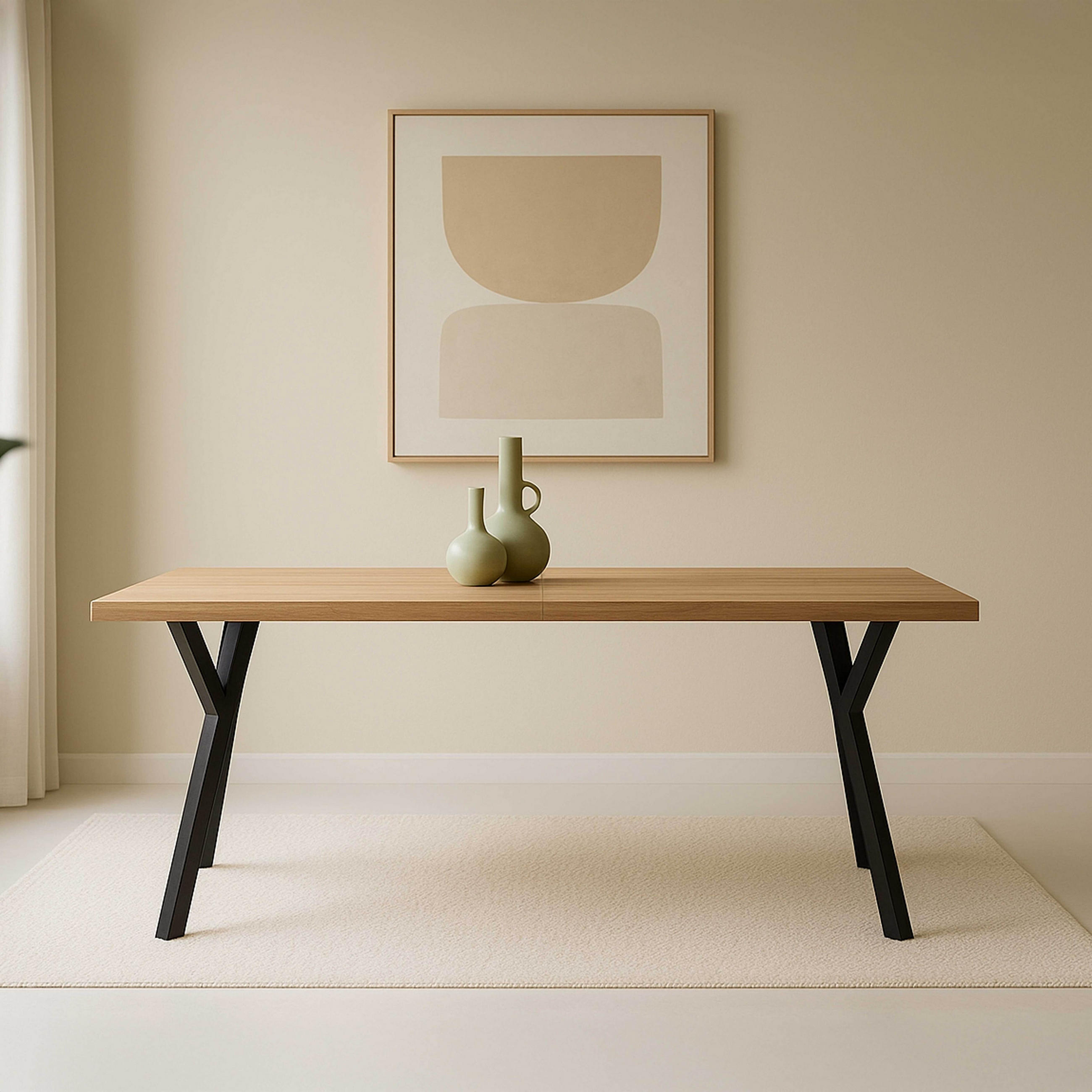 ESSTISCH, Holz - Braun, Holz (240/90/76cm) - Oviala