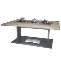 COUCHTISCH Melo Eiche Nordic - Silbereichenfarben, Holzwerkstoff (67.5/102/40cm) - Vladon