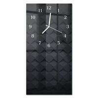 WANDUHR 30x60 cm - Segeln - Schwarz, Glas (30/60/0.4cm) - TULUP