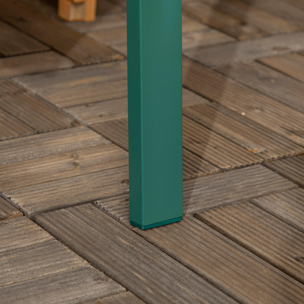 GARTENBANK 127x63x83 cm dunkelgrün - Dunkelgrün, Metall (127/83/63cm) - LEBENLANG