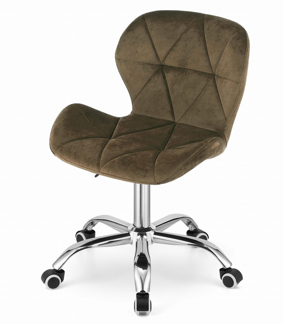 STUHL Braun 53,5x55 cm AVOLA Voll Drehbar - Braun, Textil (53.5/53/55cm)