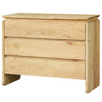 KOMMODE mit 3 Schubladen - Akazie - Akaziefarben, Holz (100/80/40cm) - home24