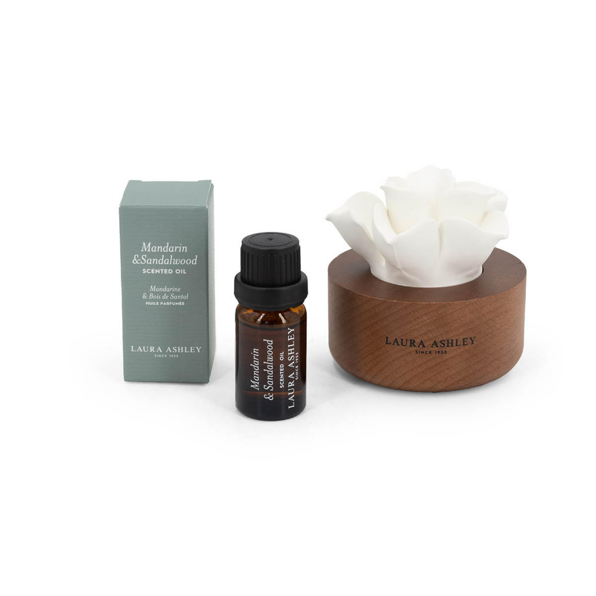 VOŇAVÉ kvety Laura Ashley - červená, drevo/sklo (11/9/160cm)