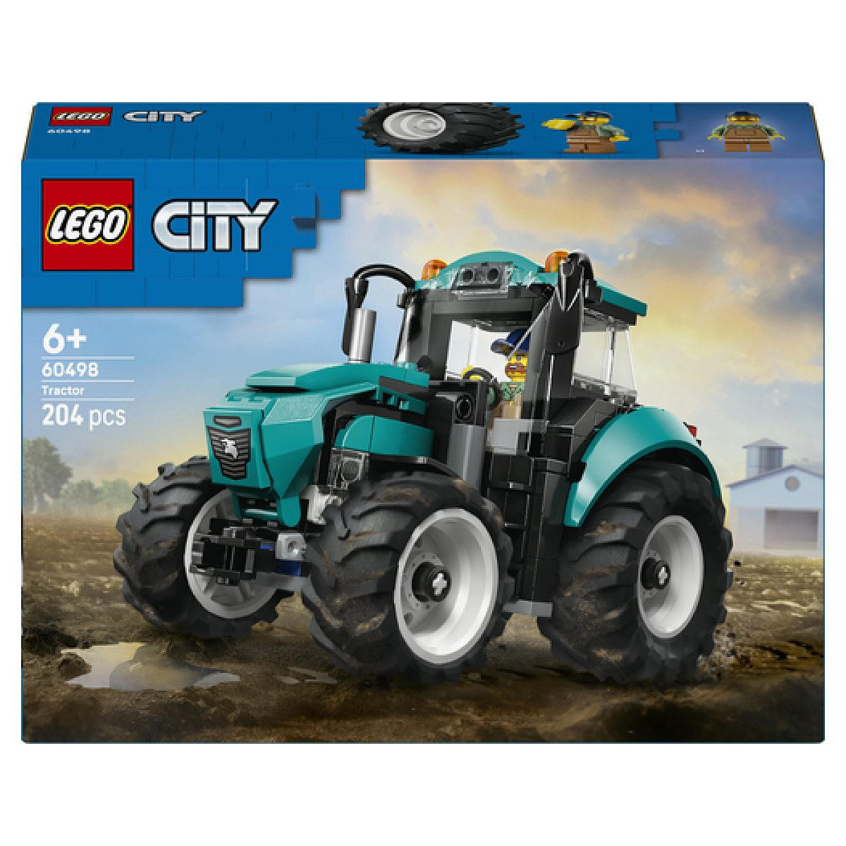 KLEMMBAUSTEINE City Traktor - Blau, Kunststoff (19.1/6.1/26.2cm) - Lego