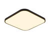 LED-DECKENLEUCHTE Leipzig 3000K-Warmweiß 27/27/3 cm - Schwarz, Kunststoff (27/27/3cm) - Nettlife