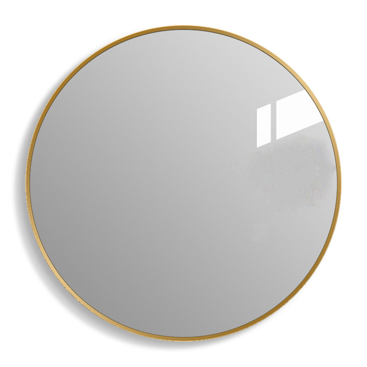 BADEZIMMERSPIEGEL– 60 x 60 cm, goldfarben,Ohne LED-Leuchten - Goldfarben, Glas (60/2.8/60cm) - LIBRATON