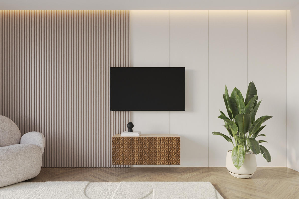 LOWBOARD VIRA-W 100x40x41 cm - Artisan / Katania - Eiche Wotan, Holzwerkstoff (100/40/41cm) - ALTDECOR