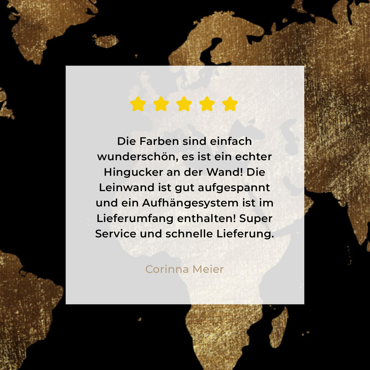 LEINWANDBILD Weltkarte - Gold - Luxus - Erde - Schwarz Groß 140x90 cm - Goldfarben, Textil (140/90cm) - MuchoWow