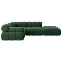 ECKSOFA modulares Sofa Felto-L1 - 285x190x70 cm Grün Cord - Grün, Holzwerkstoff/Textil (285/190cm) - ALTDECOR