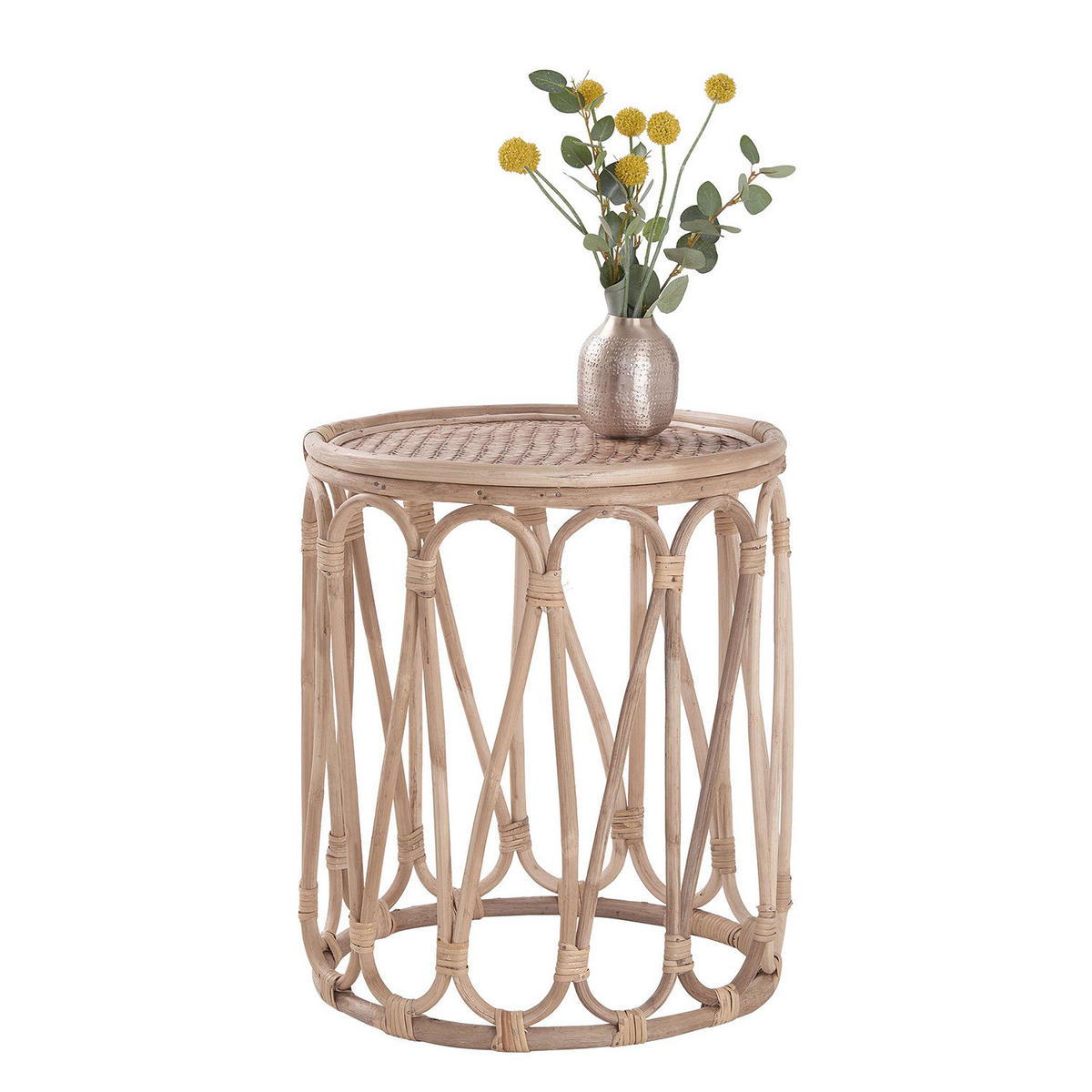 BEISTELLTISCH Lombok - Braun, Holz (40/40/48cm) - Butlers