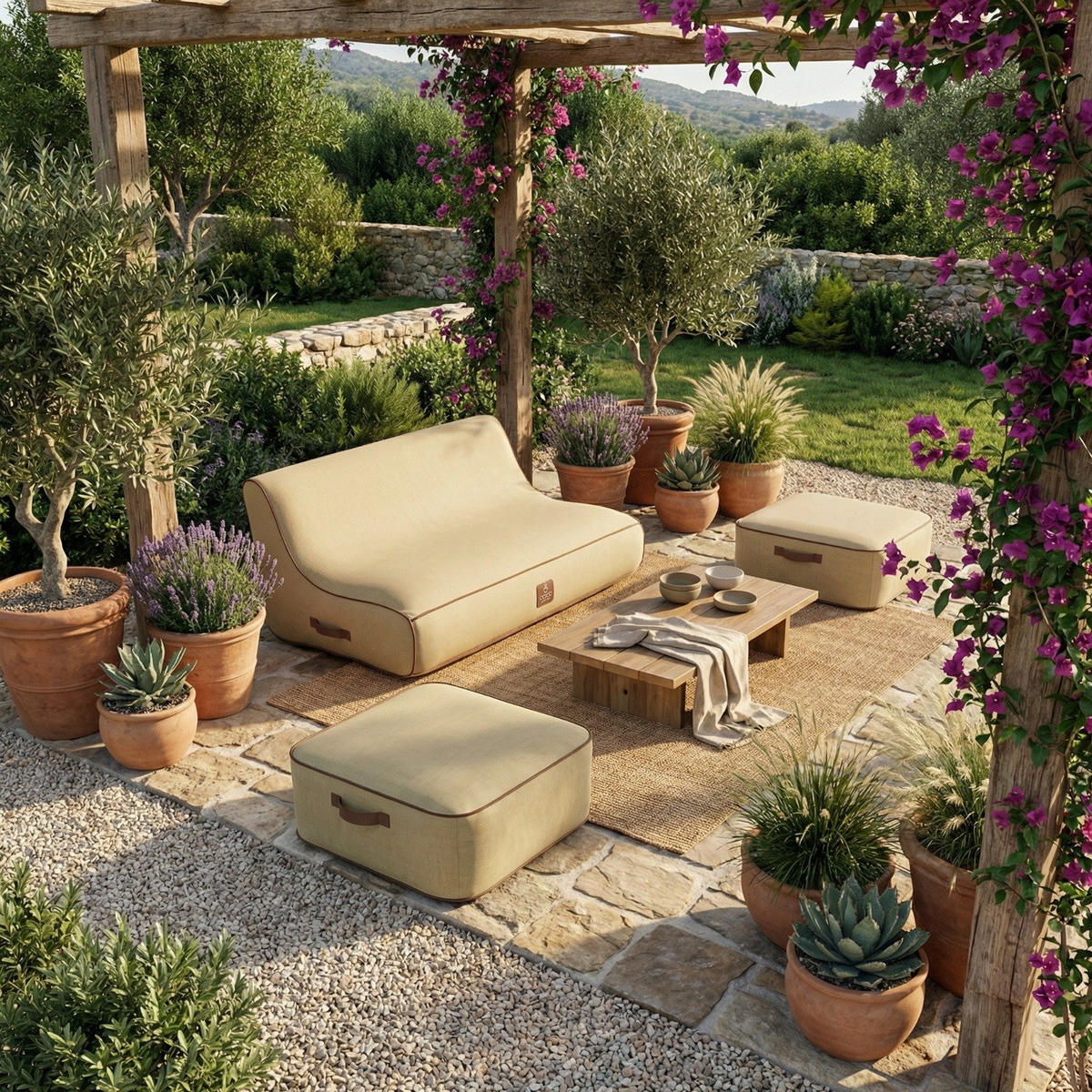 LOUNGESOFA ALIZÉ Beige - Beige, Kunststoff/Textil (160/75/105cm) - Coco Lounge