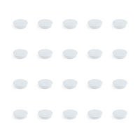 KABELDURCHFÜHRUNGEN Runde, Durchmesser 60mm, für Unterputzmontage, Kunststoff, Weiß 20er-set - Weiß, Kunststoff (35/13/4cm) - EMUCA