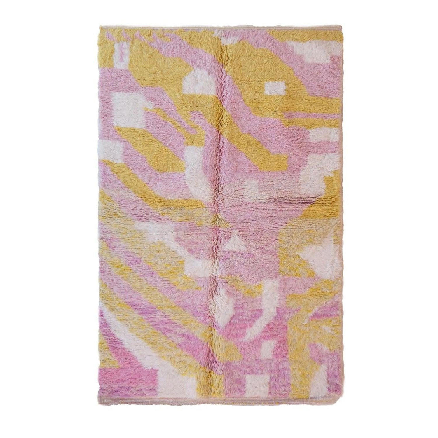 BERBERTEPPICH aus Marokko aus Wolle 200x 300 cm - Pink, Naturmaterialien (200/300cm) - AFK Living