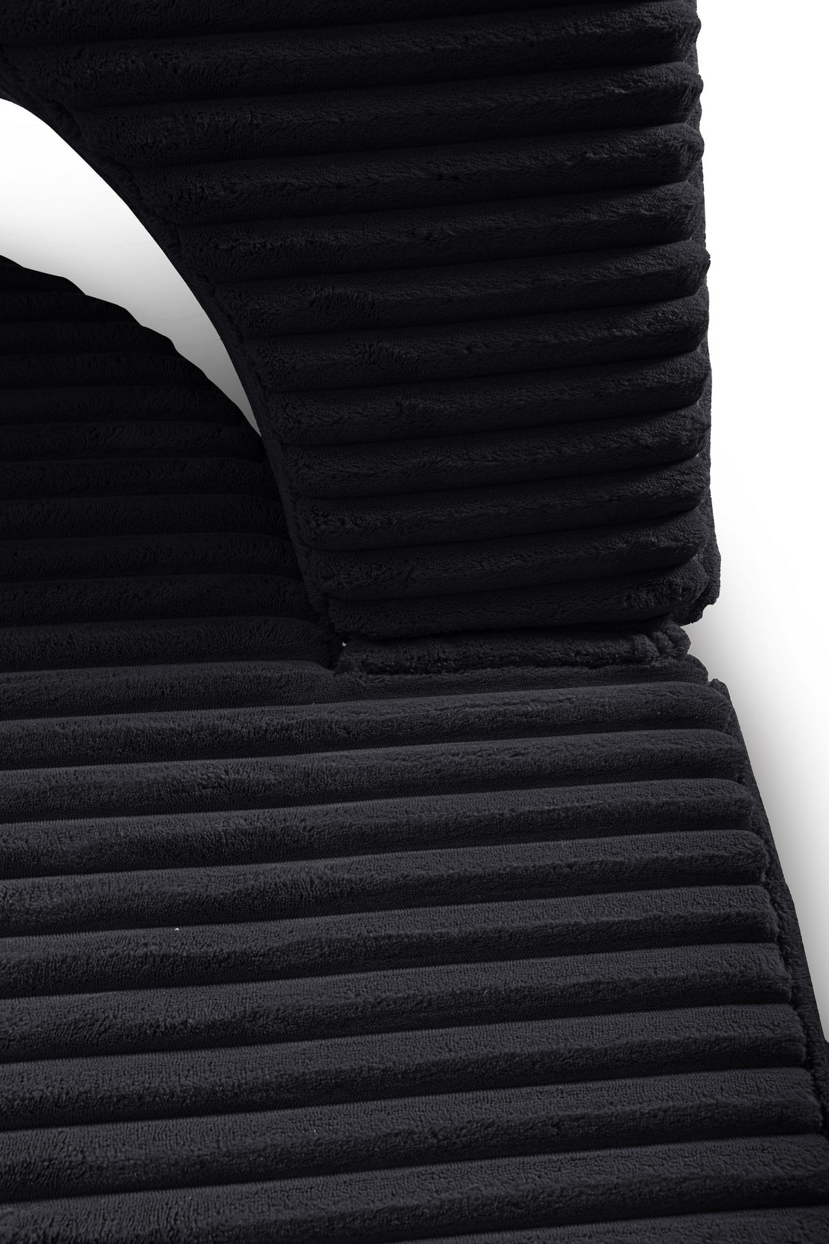 SCHLAFSOFA MYFOAM, Sofa mit Schlaffunktion, Farbe: Grau, Cordstoff - Schwarz, Textil (200/80/72cm) - Storez24