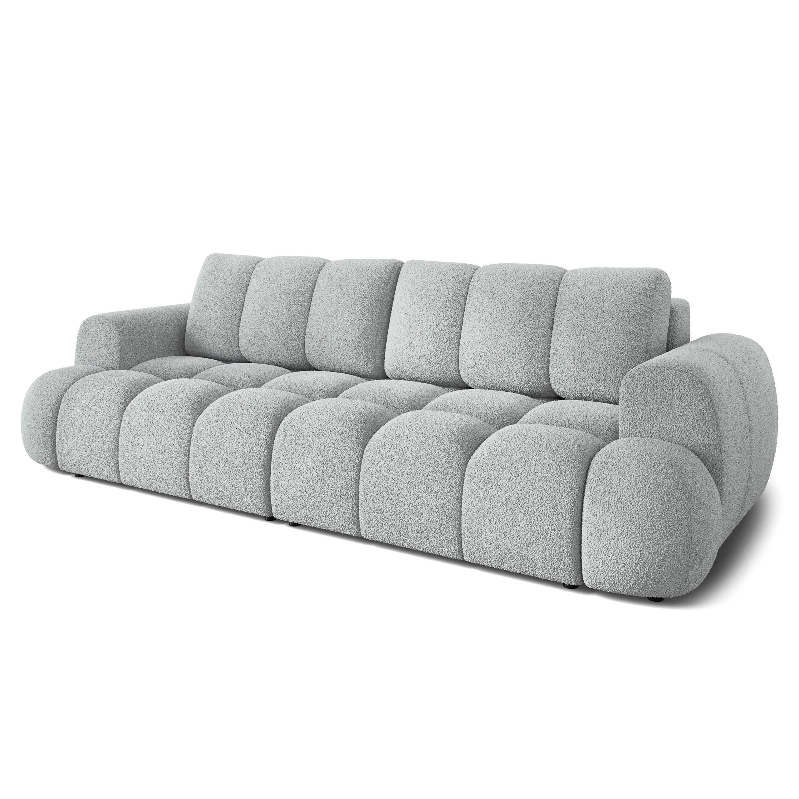 Masseno Bettsofa Hellgrau 300x88x113 cm