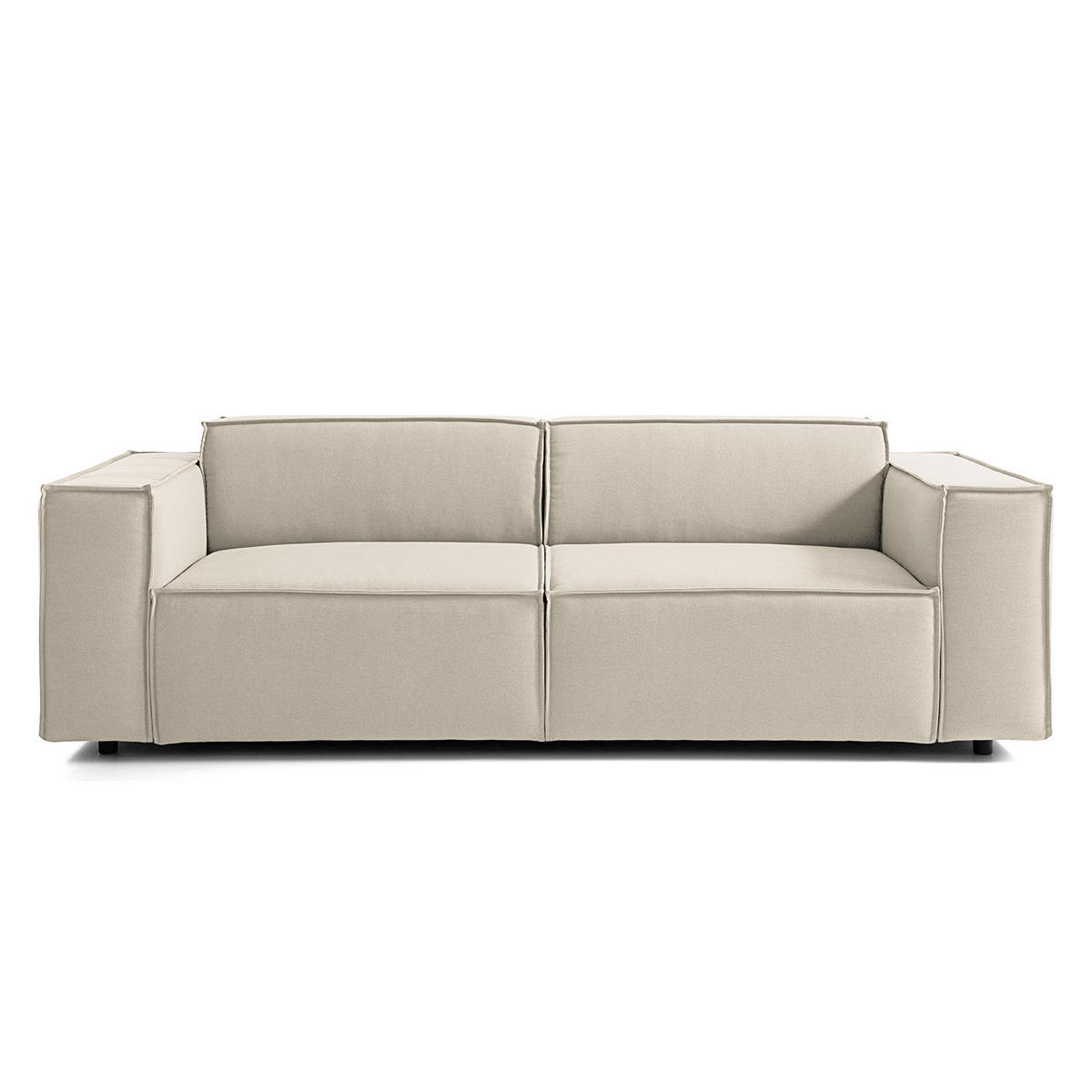 2,5-SITZER SOFA - Weiß, Textil (223/70/96cm) - home24