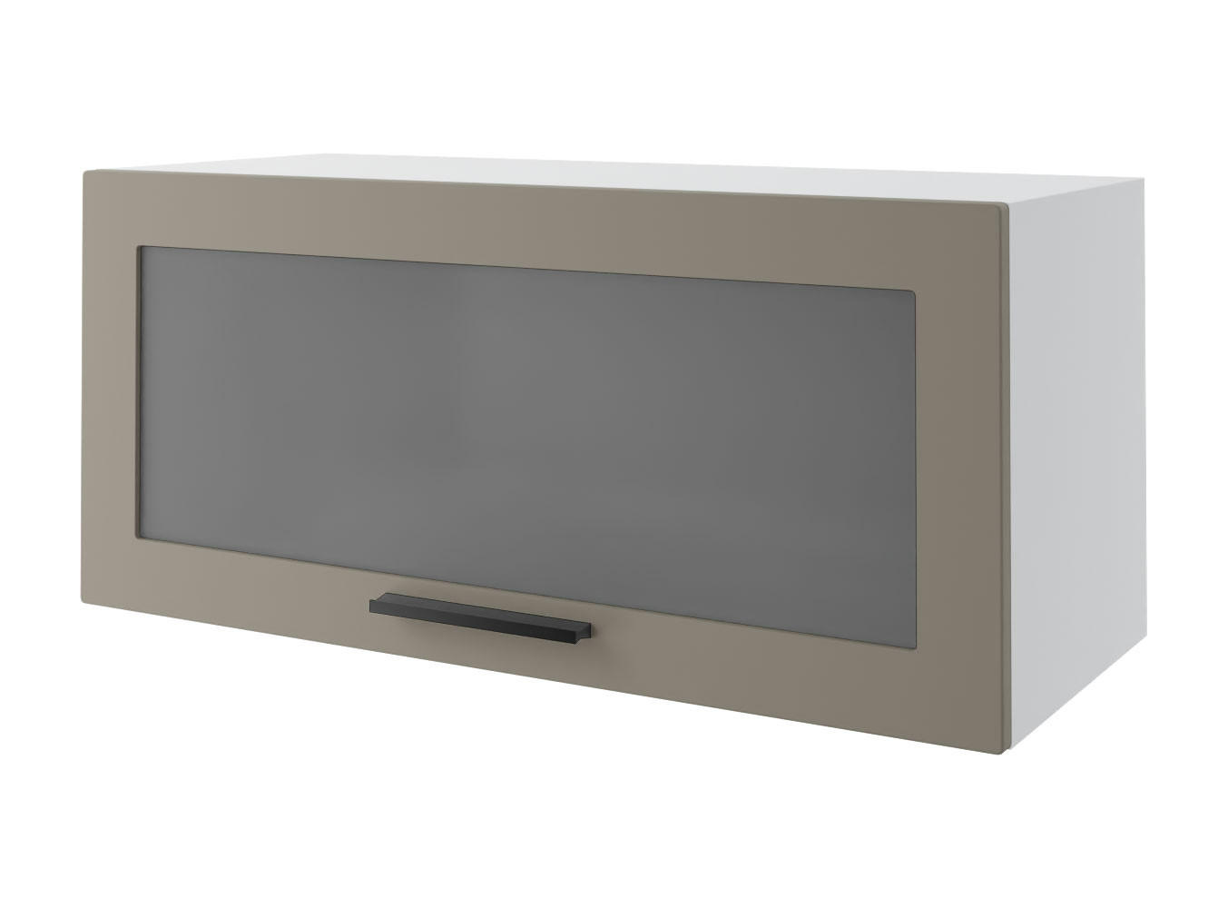 KLAPPHÄNGESCHRANK Kvantum W4BS/80 Beige Matt / Weiß Matt 80 / 32,5 / 36cm - Beige/Weiß, Holz/Holzwerkstoff (80/36/32.5cm) - Feldmann-Wohnen