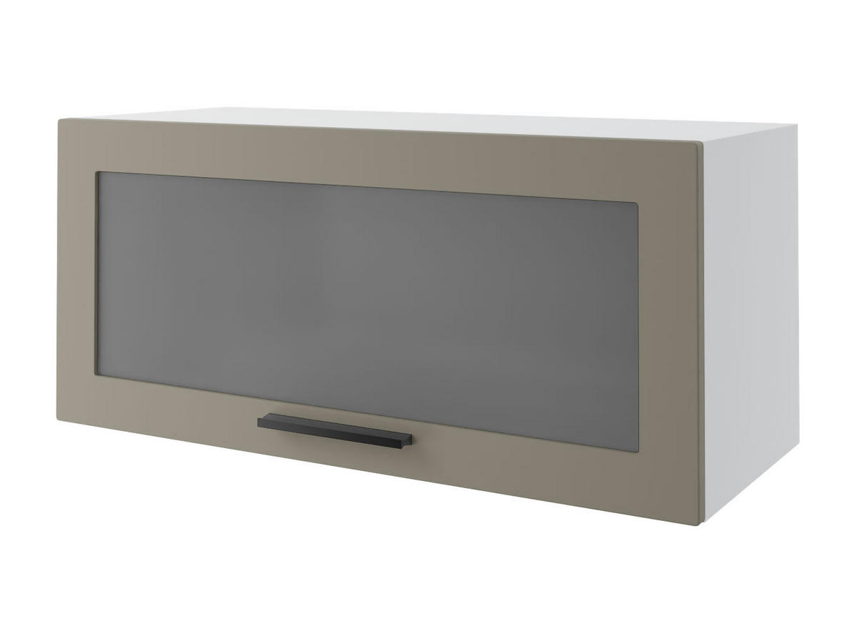 KLAPPHÄNGESCHRANK Kvantum W4BS/80 Beige Matt / Weiß Matt 80 / 32,5 / 36cm - Beige/Weiß, Holz/Holzwerkstoff (80/36/32.5cm) - Feldmann-Wohnen