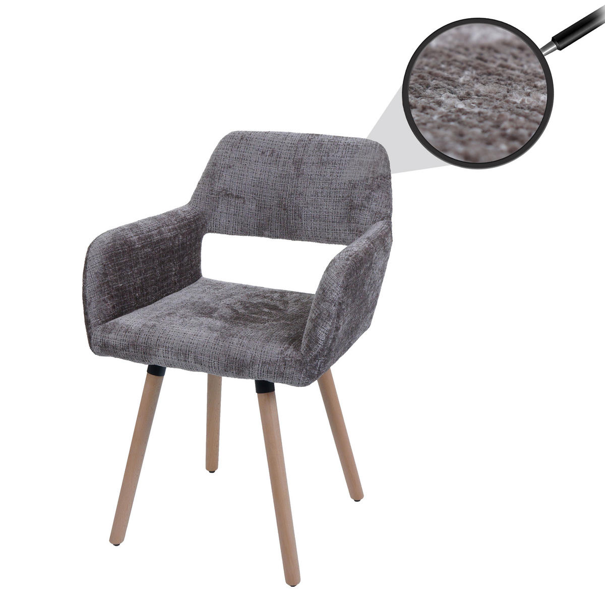 ESSZIMMERSTUHL Braun - Braun, Textil (56/80/53cm) - MCW