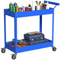 WERKSTATTWAGEN DE-18504 2-stufig, 150 kg Tragfähigkeit Blau - Blau, Metall (38/84/84.5cm) - ComfortXL