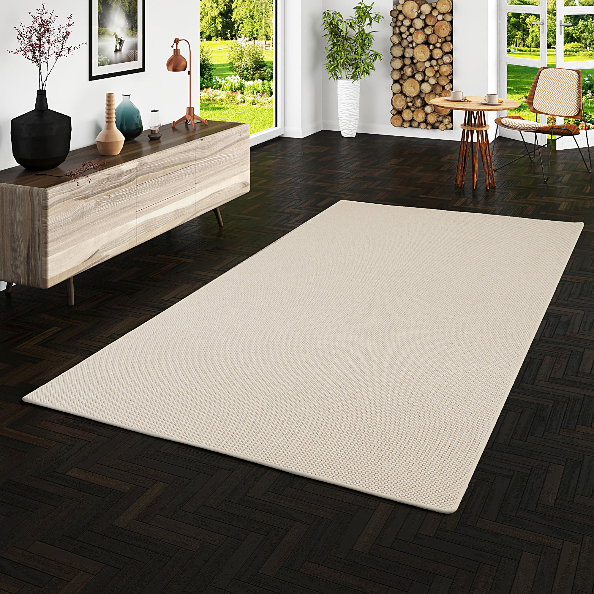 FLACHGEWEBE NATUR TEPPICH BENTZON - Sandfarben, Textil (200/250cm) - Snapstyle