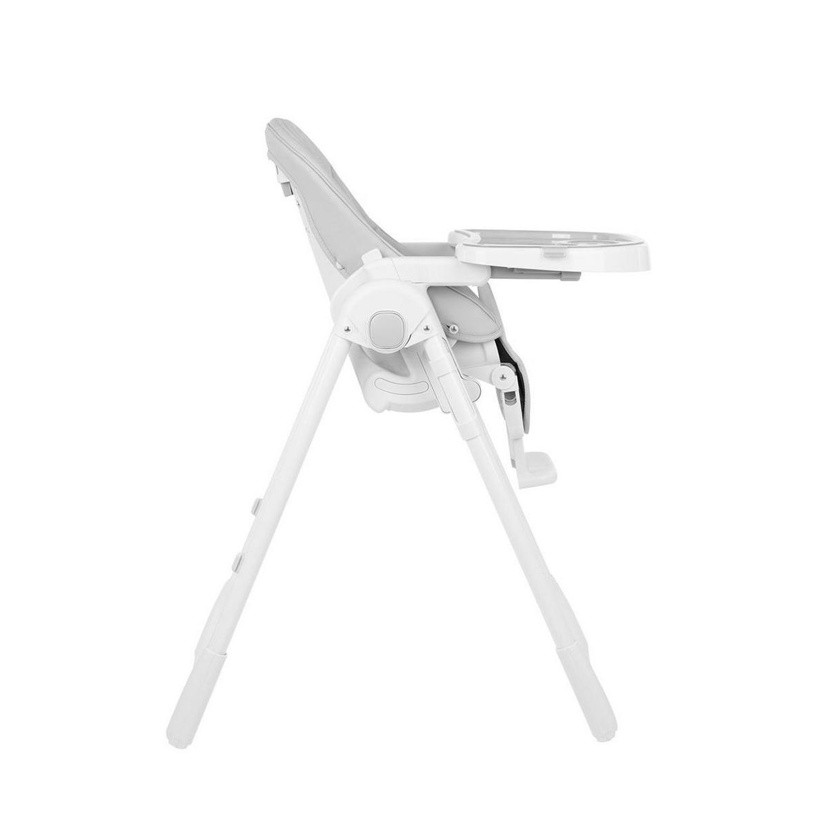 HOCHSTUHL Pastello grau klappbar verstellbar Becherfassung Tisch abnehmbar - Grau, Metall (53/66/70cm) - Kikka boo