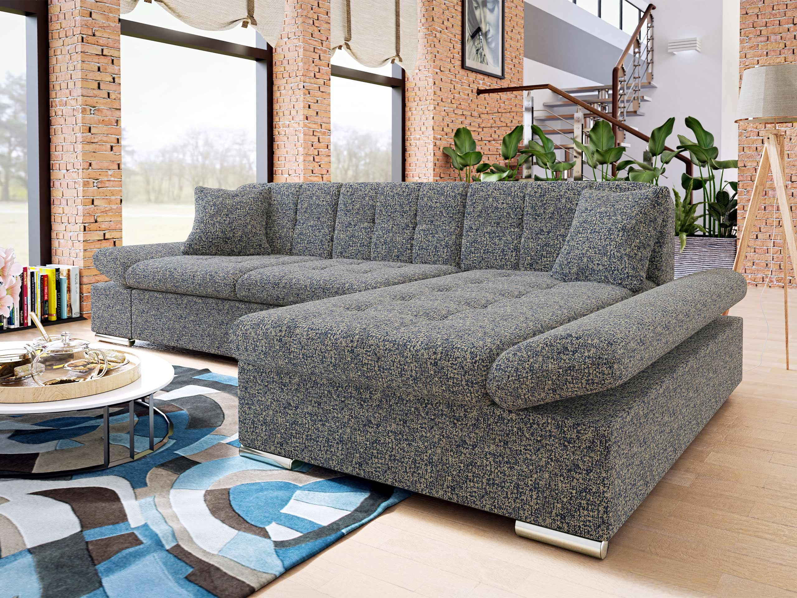 ECKSOFA Malwi Premiumi, Seite: Rechts - Multicolor, Holz/Textil (278/161cm) - MIRJAN24