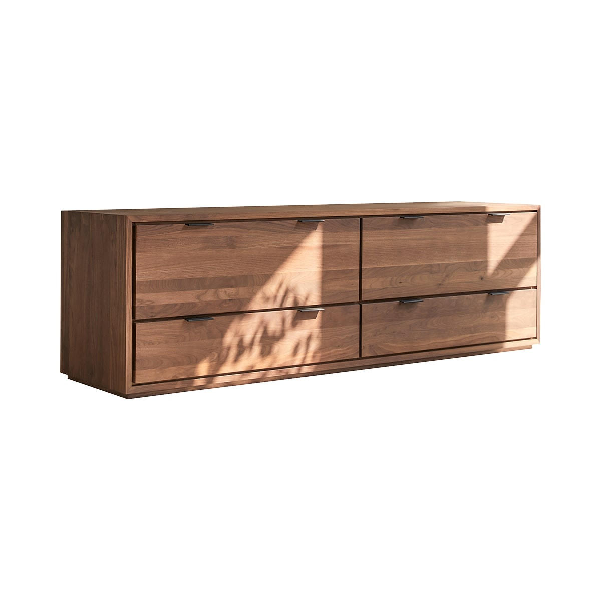 TV-SCHRANK Senson Dunkelbraun aus Walnuss - Dunkelbraun, Holz (180/55/45cm) - Tikamoon
