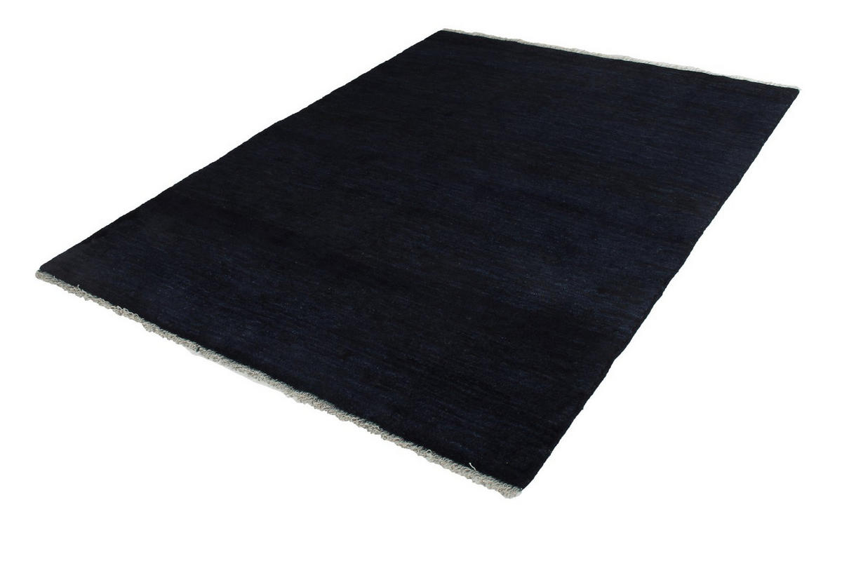 GABBEH-TEPPICH handgeknüpft Blau 203/155 cm Schurwolle - Blau, Textil (155/203cm) - Looma