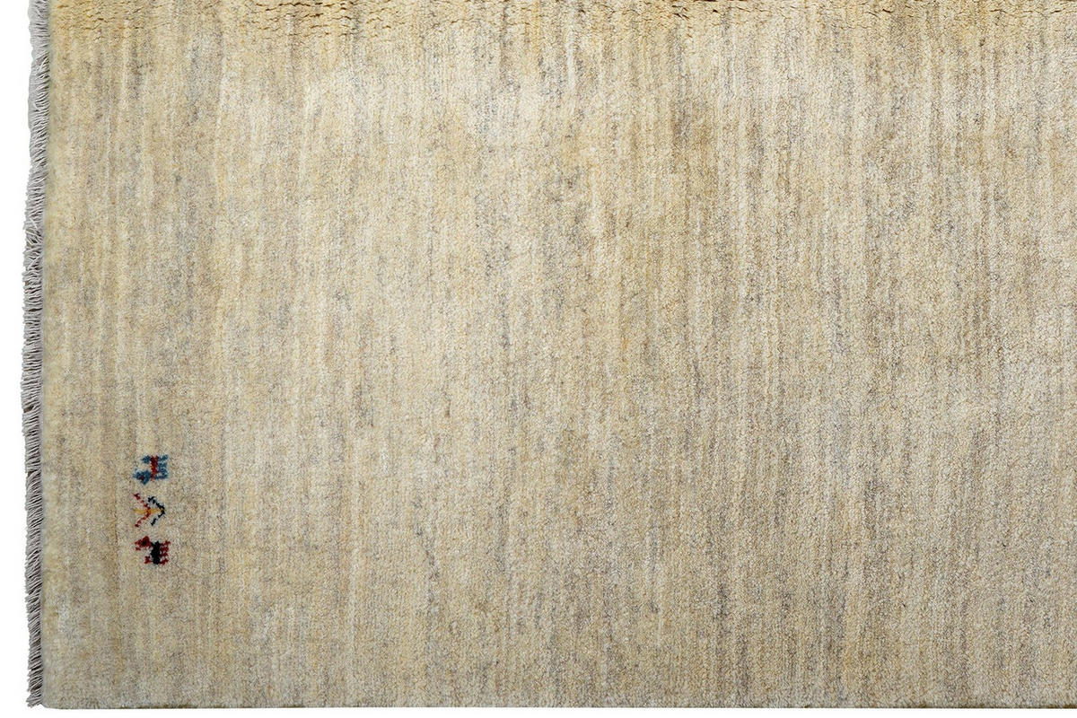 GABBEH-TEPPICH handgeknüpft Beige 242/177 cm Schurwolle - Beige, Textil (177/242cm) - Looma