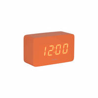 WECKER Spry Tube Orange 10/4.3/5.9 cm - Orange, Holz (4.3/5.9/10cm) - Karlsson