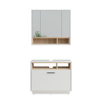 KOUPELNOVÝ NÁBYTEK Beatrice Bílá/Sonoma - bílá/Sonoma dub, kompozitní dřevo (80/64/35cm) - Vicco